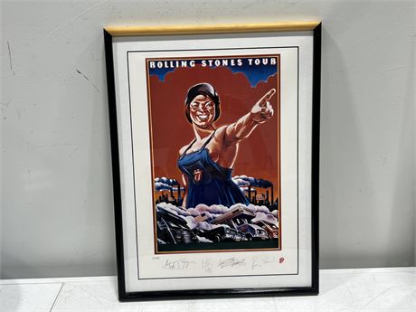 LIMITED EDITION ROLLING STONES PRINT #140/5000 (19”x25”)