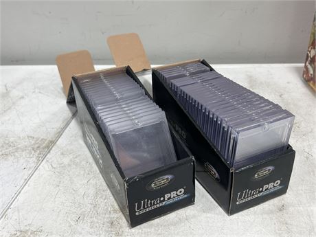 2 BOXES OF ULTRA PRO CARD CASES - 42 TOTAL