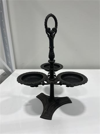 CAST IRON CANDLE/SMALL PLANT STAND 18” TALL