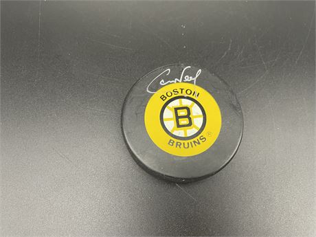CAM NEELY SIGNED BRUINS PUCK