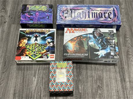 5 BOARD GAMES INCLUDING MAGIC THE GATHERING & LEGO