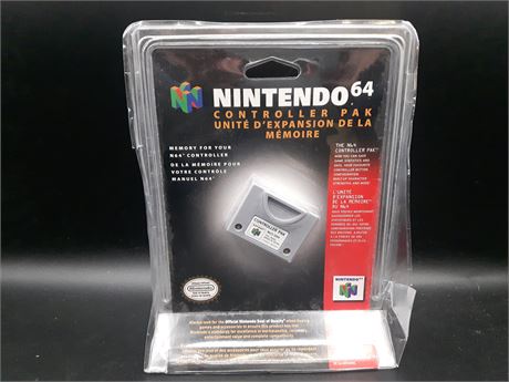 SEALED - NINTENDO 64 OFFICIAL MEMORY CARD