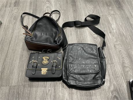 3 PURSES INCL: FOSSIL, HARRY POTTER, & SHOULDER SACHEL