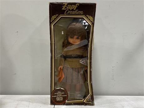 ZAPF 18” WESTERN GERMANY DOLL — SEALED & LABELLED