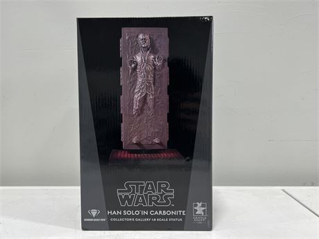 NIB 1:8 SCALE HAN SOLO IN CARBONITE STAR WARS FIGURE - LIMITED EDITION