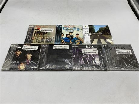 LOT OF 7 JAPANESE PRESSING BEATLES CD’S