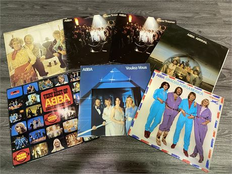 7 ABBA RECORDS (Mostly scratched)