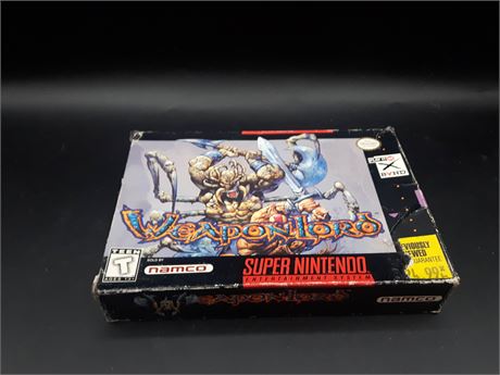 WEAPONLORD - VERY GOOD CONDITION - SNES