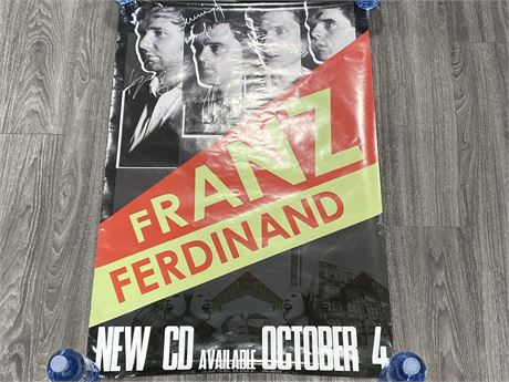SIGNED / AUTOGRAPHED FRANZ FERDINAND POSTER (24”X36”)