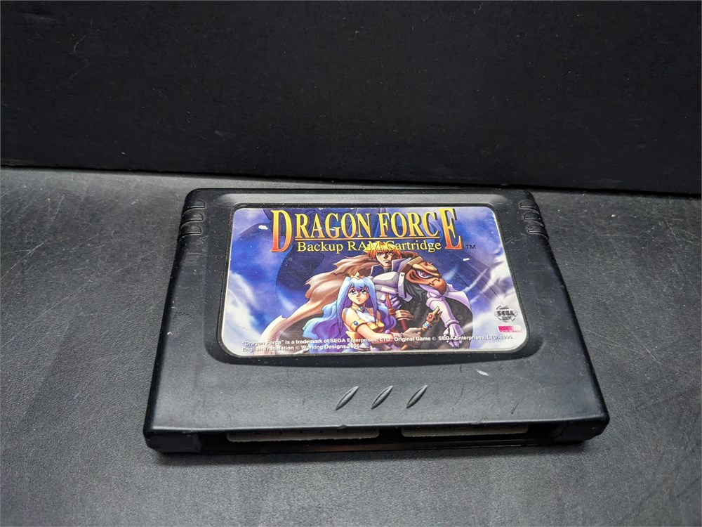 Urban Auctions - ULTRA RARE - DRAGON FORCE SEGA SATURN CARTRIDGE - VERY ...