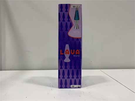 NEW SPARKLY BLUE LAVA LAMP IN BOX