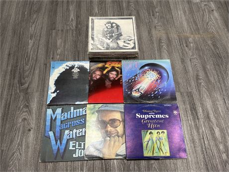 20 MISC ROCK RECORDS - VARIOUS CONDITION