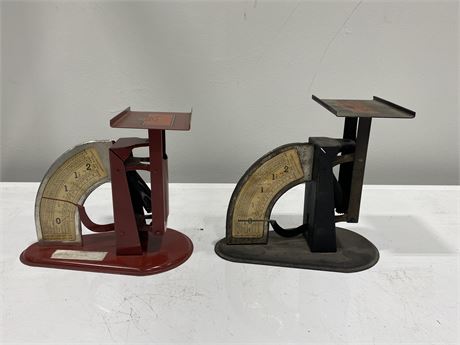 2 ANTIQUE PENNYWEIGHT SCALES