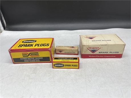 2 BOXES OF SPARK PLUGS & 2 EXTRA SINGLES