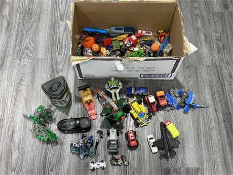 BOX OF OLD TOYS