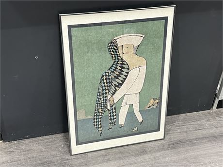 HIGH END “COUPLE D’ARLEQUIN” NUMBERED LITHOGRAPH BY MIHAIL CHEMIAKIN (20.5”x29”)
