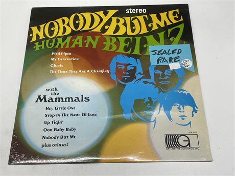 SEALED RARE HUMAN BEINZ AND THE MAMMALS 1967 - NOBODY BUT ME