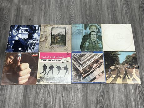 8 MISC RECORDS - SCRATCHED