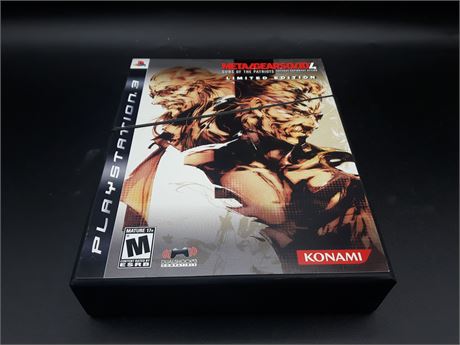 METAL GEAR SOLID 4 LIMITED EDITION - VERY GOOD CONDITION - PS3