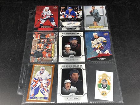 9 MISC NHL CARDS