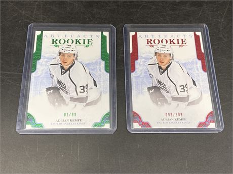 2 KEMPE ARTIFACTS ROOKIE CARDS