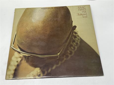 ISAAC HAYES EARLY PRESSING - HOT BUTTERED SOUL - VG+