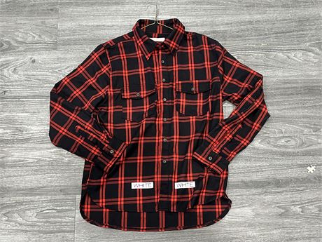 OFF-WHITE RED FLANNEL SIZE M