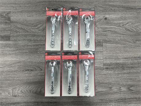 6 NEW 5PC COMBINATION WRENCH SETS