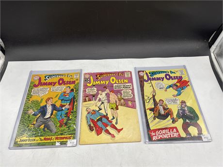 4 EARLY SUPERMANS PAL JIMMY OLSEN COMICS