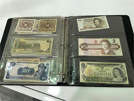 BINDER OF DOMESTIC/FOREIGN PAPER CURRENCY