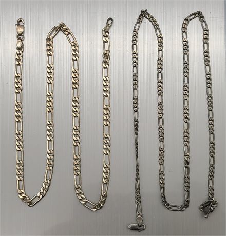 2 LONG STERLING CHAINS