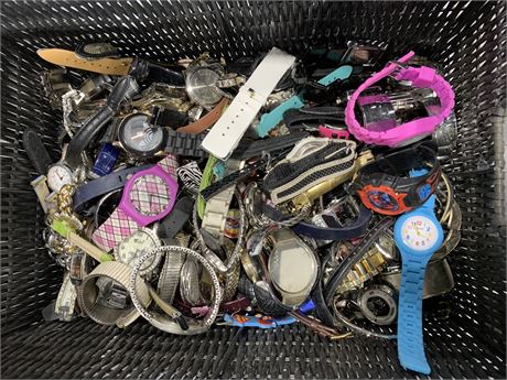 BASKET OF WATCHES