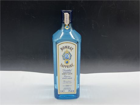 SEALED 1L BOMBAY SAPPHIRE LONDON DRY GIN