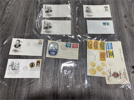 LOT OF US PRESIDENTIAL 1ST DAY COVERS & ENVELOPES