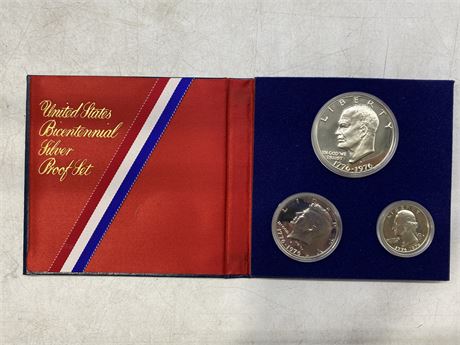 1776-1976 UNITED STATES BICENTENNIAL SILVER PROOF COIN SET