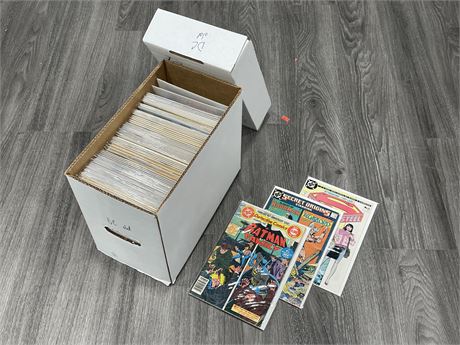 SHORT BOX OF COMICS - MAINLY OLD DC