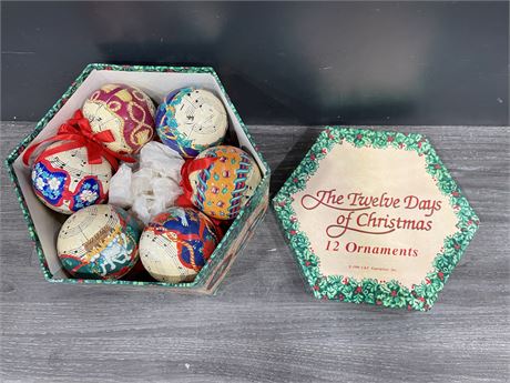 THE 12 DAYS OF CHRISTMAS ORNAMENTS
