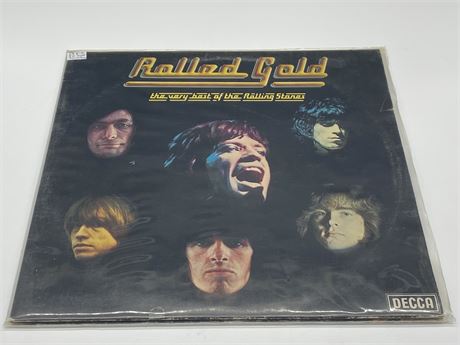 UK PRESS ROLLED GOLD - THE VERY BEST OF THE ROLLING STONES - VG