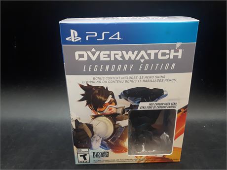SEALED - OVERWATCH LEGENDARY COLLECTORS WITH FIGURE - PS4