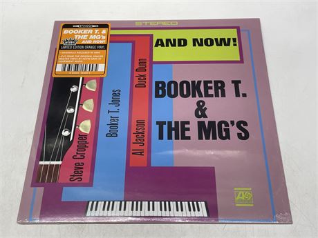 SEALED - BOOKER T & THE MGS - AND NOW! ON ORANGE VINYL