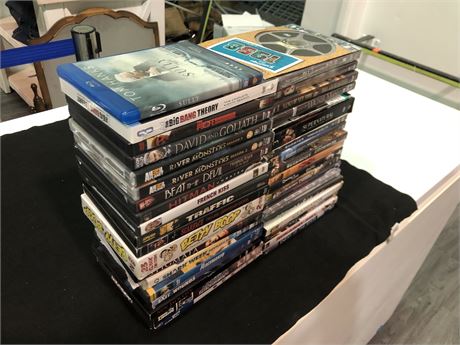LOT OF DVD’s (FEW ARE NEW)