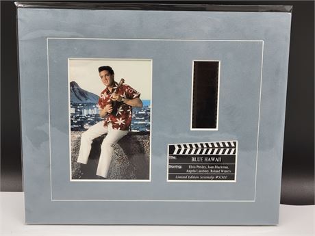ELVIS PRESLEY 'BLUE HAWAII' 35MM FILMSTRIP DISPLAY (10"x12")