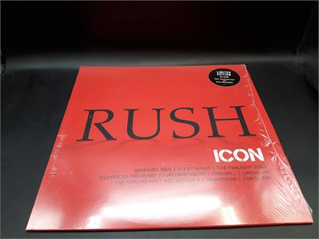 RUSH - ICON - LIMITED EDITION CLEAR VINYL (M) MINT CONDITION