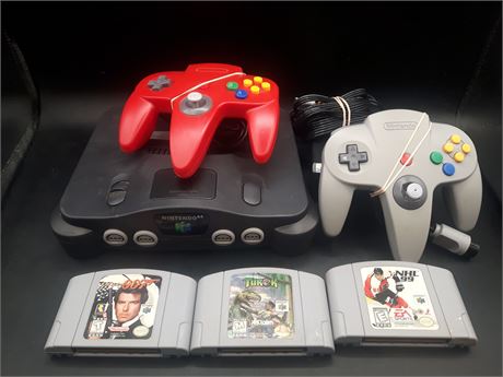 N64 CONSOLE WITH GAMES