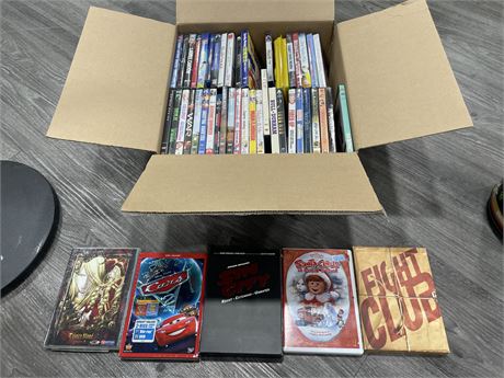 BOX OF NEW / USED DVD’S