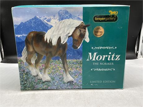 PORCELAIN BREYER MORITZ NORIKER HORSE - LIMITED EDITION RARE IN BOX