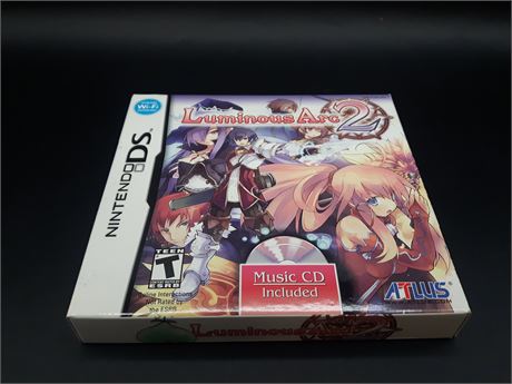 LUMINOUS ARC 2 - COLLECTORS EDITION WITH MUSIC CD - CIB - MINT CONDITION - DS