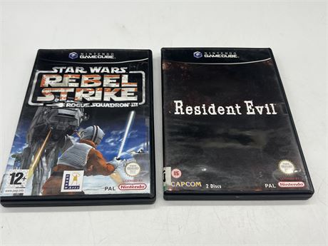 2 GAMECUBE GAMES PAL VERSION W/INSTRUCTIONS- GOOD CONDITION