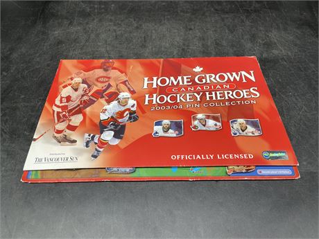 HOME GROWN CANADIAN HOCKEY HEROES 03/04 PIN COLLECTION