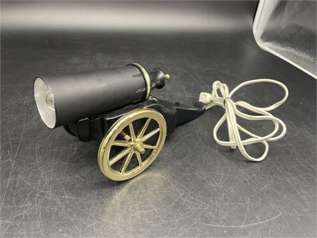CANNON LAMP (ADJUSTABLE 11”- 20” LONG - WORKING)